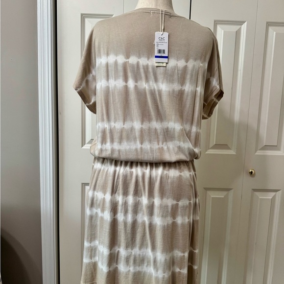 C&C California NWT❤️Tie Dye Jersey Dress - Sand - Picture 5 of 7